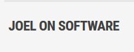 Top Software Blogs 2020 | JoelOnSoftware